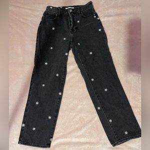 Pacsun daisy flower mom jeans